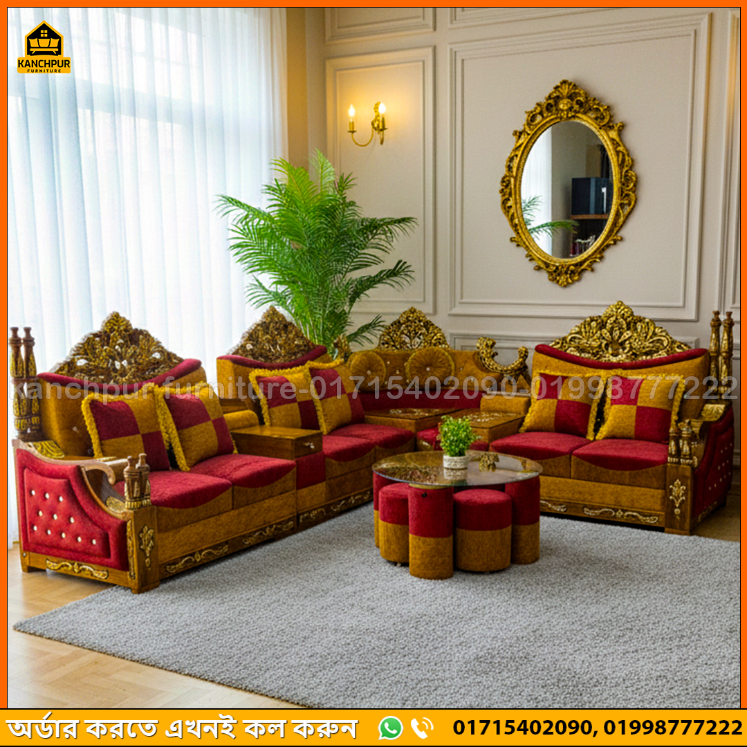 নতুন মডেলের দশ মিনার কর্নার সোফা